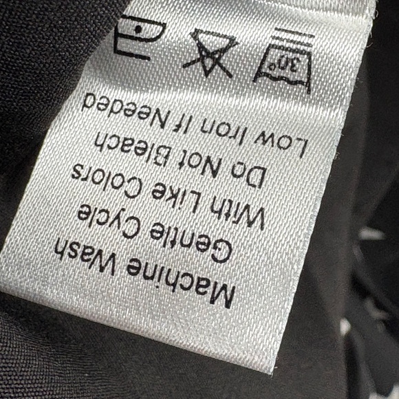 Valencia & Vine Star Print Pleated Mini Dress Black White XS Galaxy Celestial - Picture 12 of 14